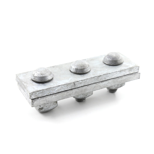 Three Bolt Guy Clamp, Consists of Two Plates with Three Bolts Nuts