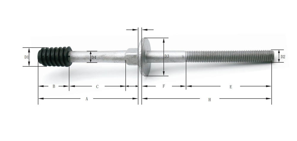 Long Shank Type Crossarm Pins