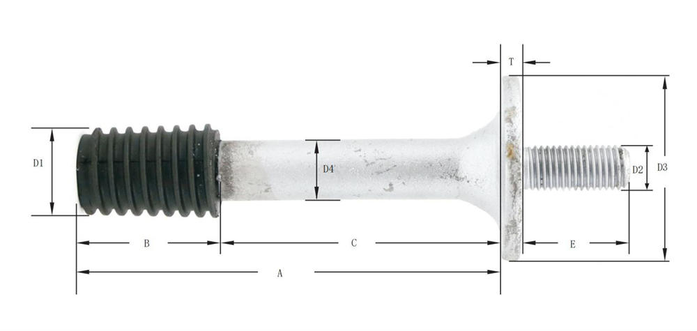 Short Shank Type Crossarm Pins