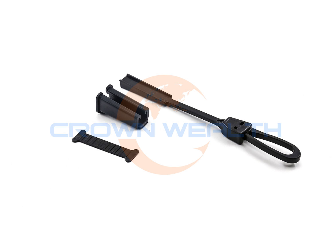 FTTH Nylon Plastic Wedge Clamp for Introducing Flat Fiber Optic Cable into the Cable